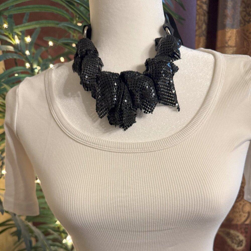 Tie-Back Large Beads Statement Necklace - image 2